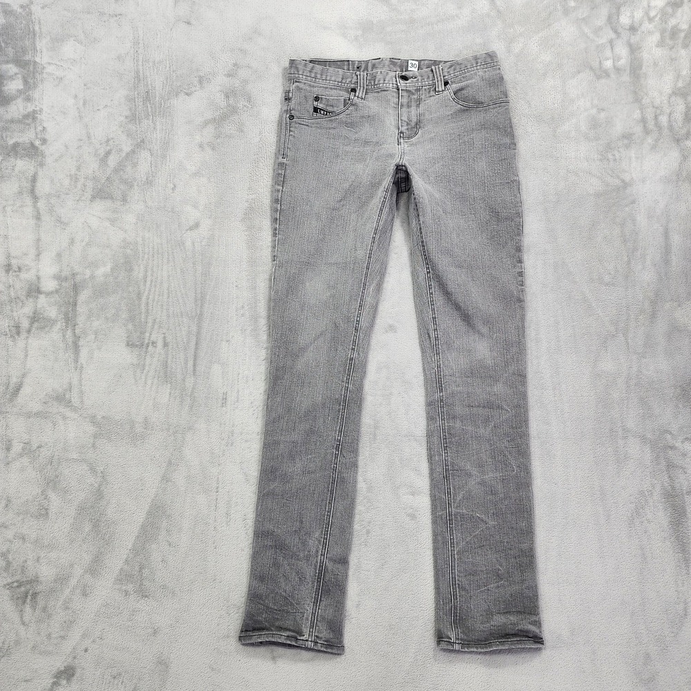 Empyre Jeans Mens 30x30 Gray Light Wash Slim Skinny Stretch Denim‎ Casual Preppy